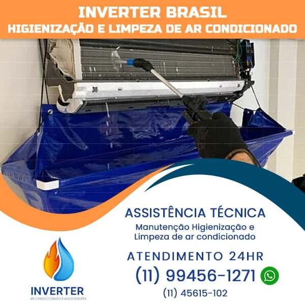 Higienização de ar condicionado Bixiga SP