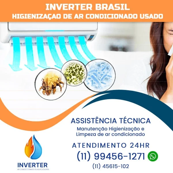 Higienização de ar condicionado Paraíso